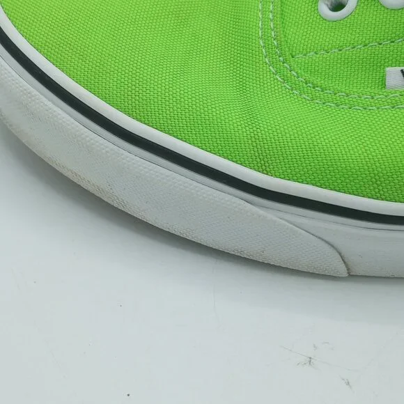 Vans Era Neon Lime Green Sneakers Unisex Low Top Men's 10.5 Canvas Skate Shoes - Picture 6 of 15